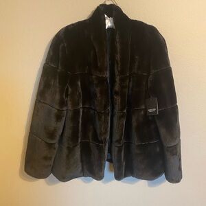 Simply Vera Vera Wang Black Teddy Jacket